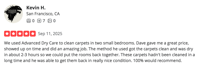 rug cleaning review San Francisco
